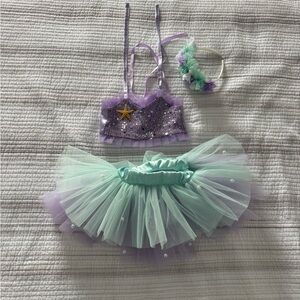 Mermaid Smash Cake / Birthday Outfit with headband